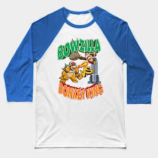 Bowzilla vs DonkeyKing Baseball T-Shirt